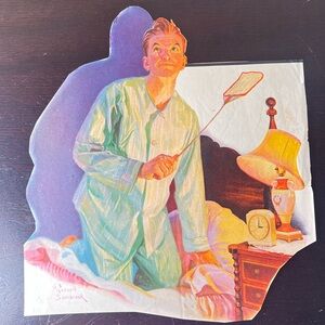 Vintage 1938 Russell Sambrook “Damn Fly” Humor Illustration Cutout
